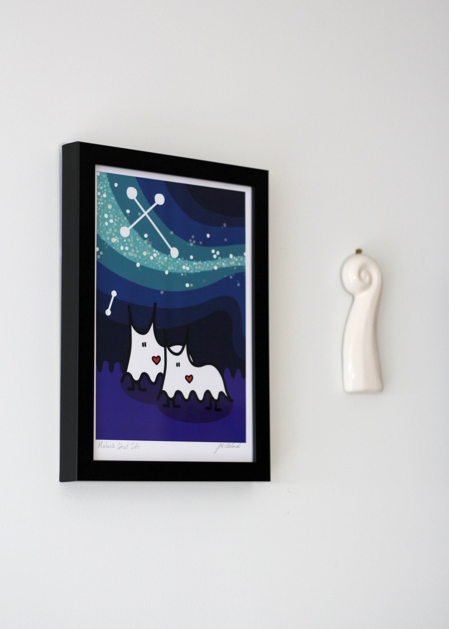 Matariki Ghost Cats Print